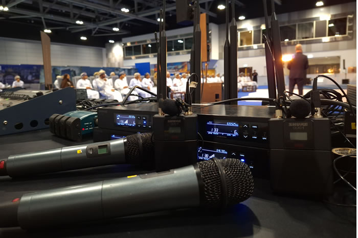 Sennheiser Hand Held Wireless Microphones ready for action
