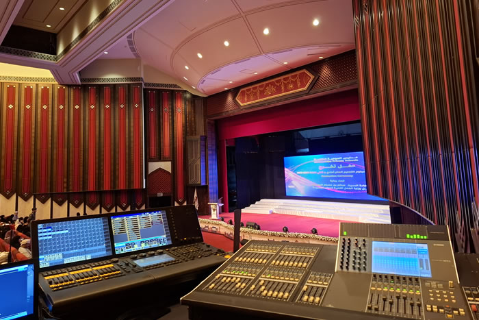 Good view of stage from control position